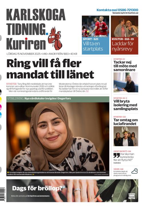 Karlskoga Tidning-Kuriren 15.11.2025
