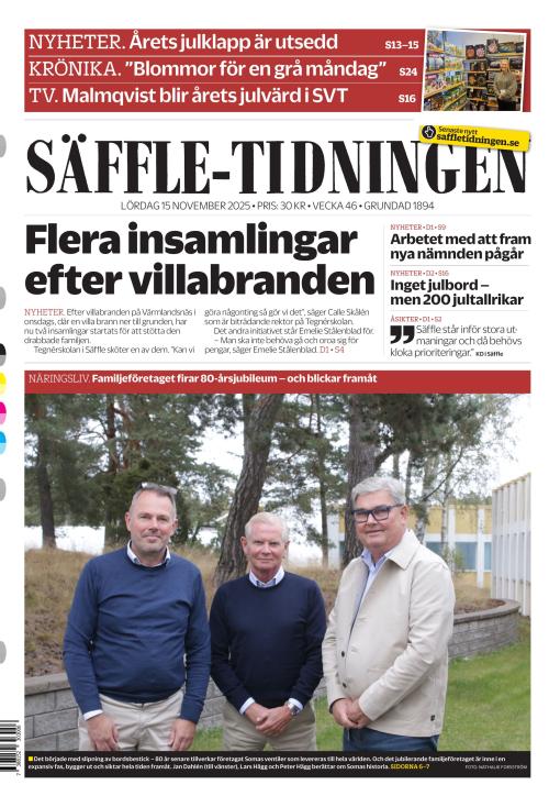 Säffle-Tidningen 15.11.2025