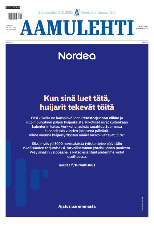 Aamulehti 16.11.2025