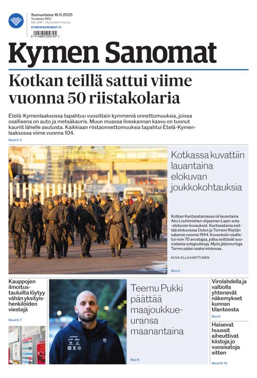 Kymen Sanomat 16.11.2025