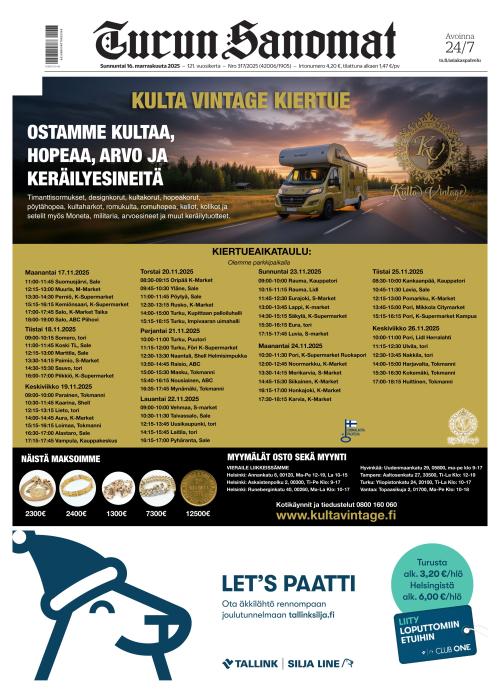 Turun Sanomat 16.11.2025