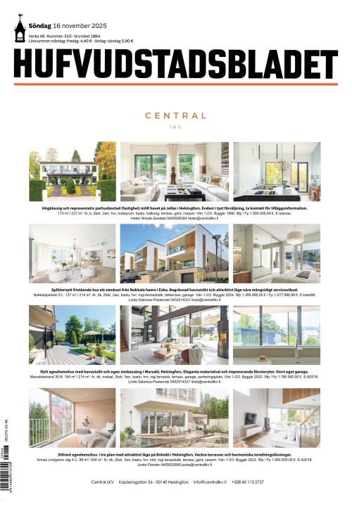 Hufvudstadsbladet 16.11.2025