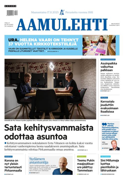 Aamulehti 17.11.2025