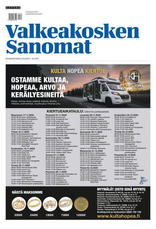 Valkeakosken Sanomat 17.11.2025