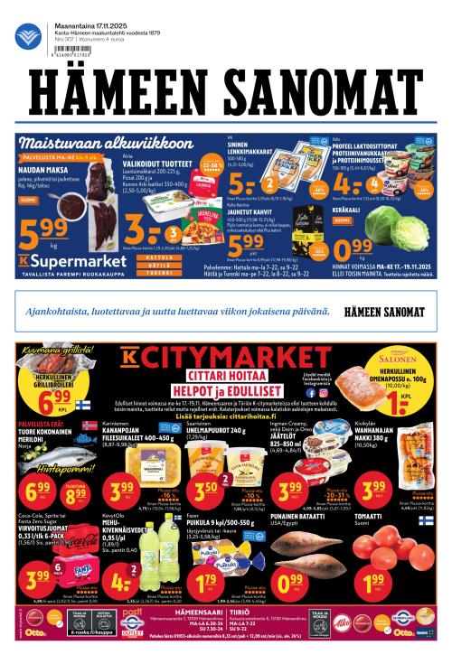 Hämeen Sanomat 17.11.2025