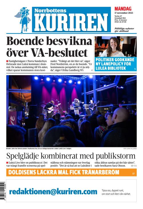 Norrbottens-kuriren 17.11.2025