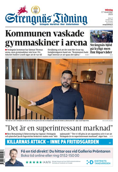 Strengnäs Tidning 17.11.2025