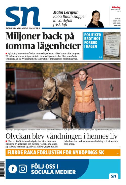 Södermanlands Nyheter 17.11.2025