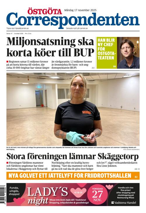 Östgöta Correspondenten 17.11.2025