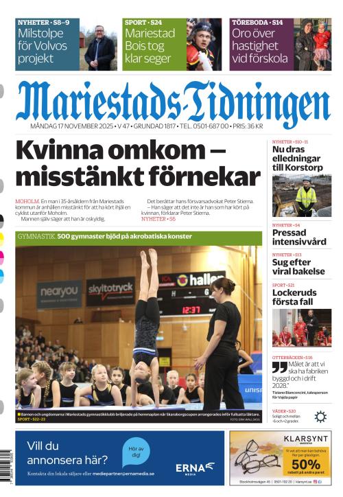 Mariestads-Tidningen 17.11.2025