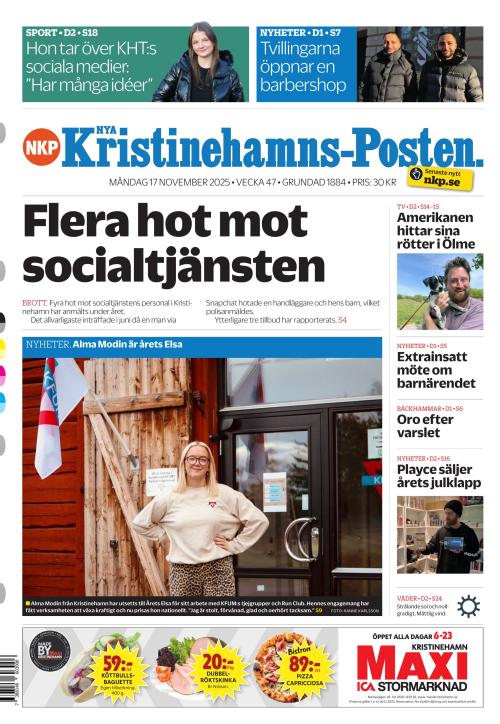 Nya Kristinehamns-Posten 17.11.2025