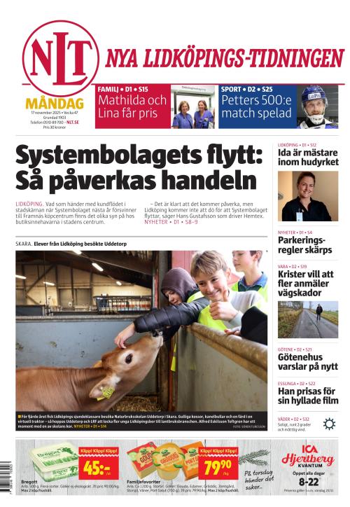 Nya Lidköpings-Tidningen 17.11.2025
