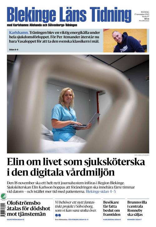 Blekinge Läns Tidning 17.11.2025