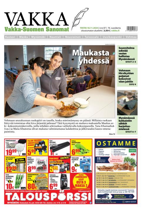 Vakka-Suomen Sanomat 18.11.2025