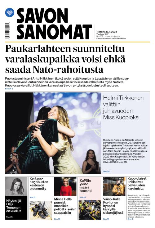 Savon Sanomat 18.11.2025