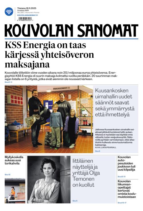 Kouvolan Sanomat 18.11.2025