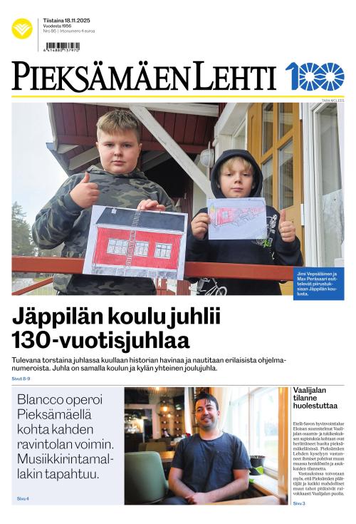 Pieksämäen lehti 18.11.2025