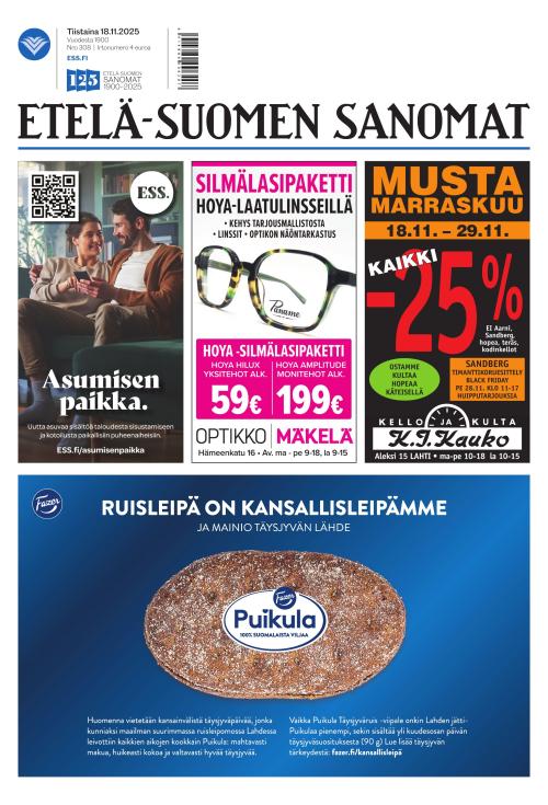 Etelä-Suomen Sanomat 18.11.2025
