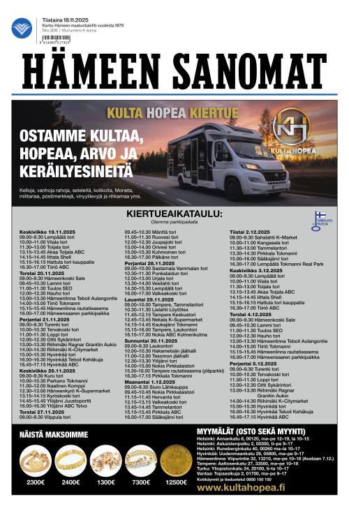 Hämeen Sanomat 18.11.2025