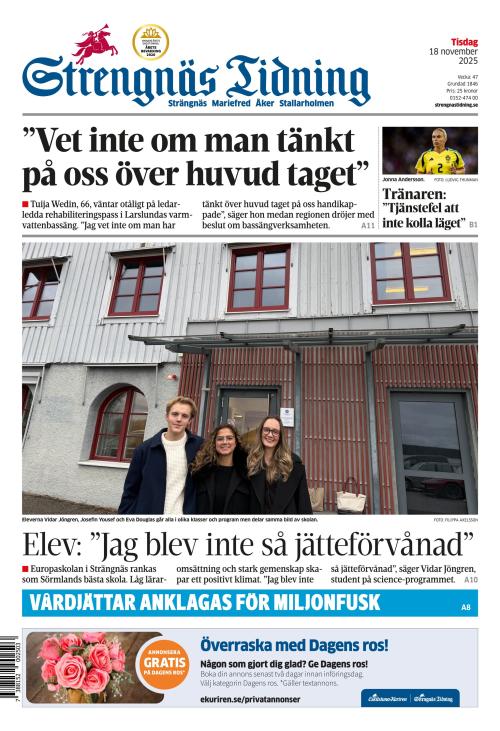 Strengnäs Tidning 18.11.2025