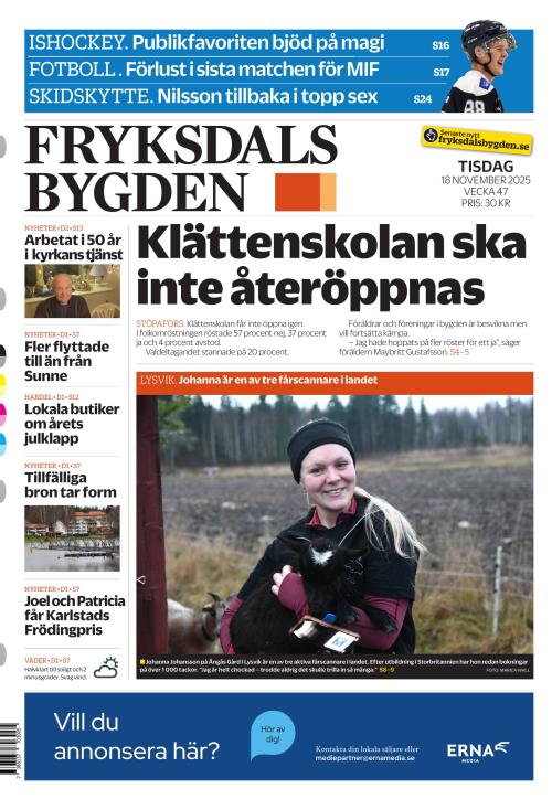 Fryksdals-Bygden 18.11.2025