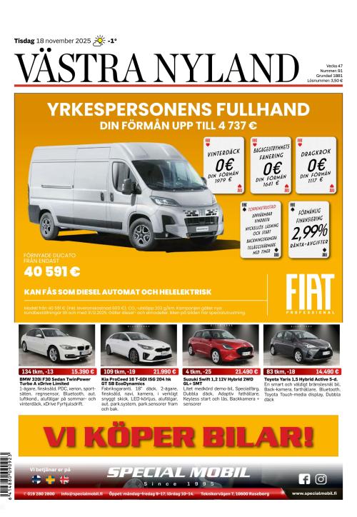 Västra Nyland 18.11.2025