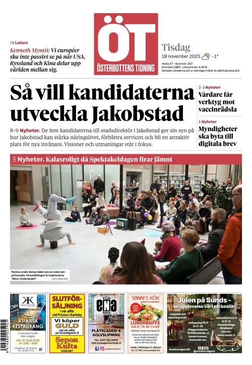 Österbottens Tidning 18.11.2025