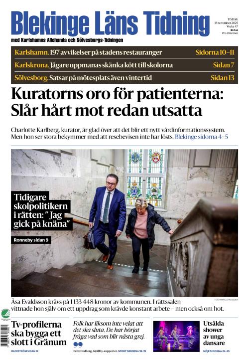 Blekinge Läns Tidning 18.11.2025