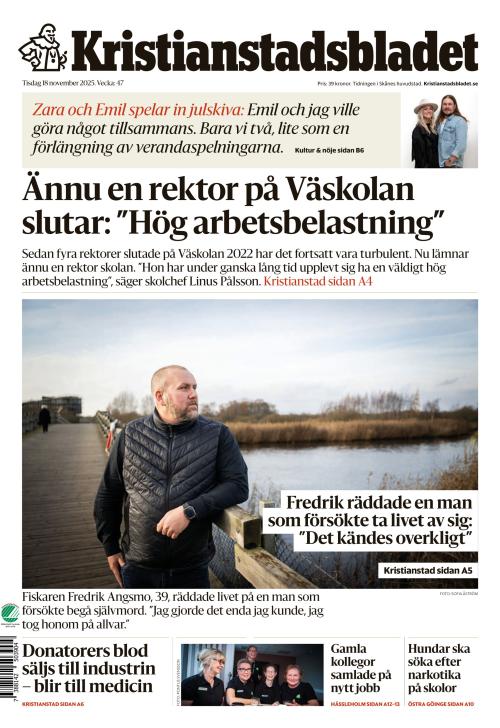 Kristianstadsbladet 18.11.2025