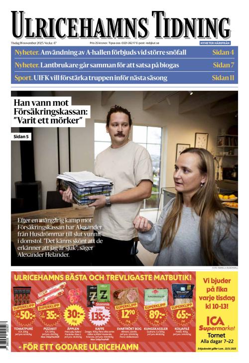 Ulricehamns Tidning 18.11.2025