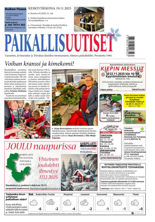 PaikallisUutiset 19.11.2025