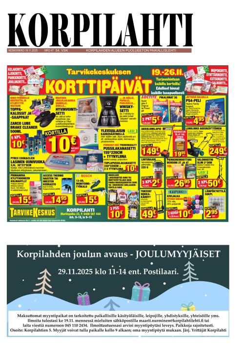 Korpilahti-lehti 19.11.2025