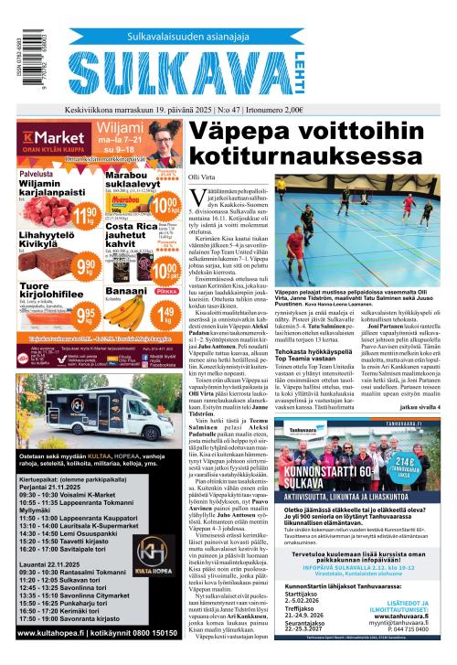 Sulkava-lehti 19.11.2025