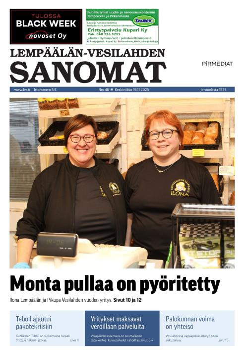 Lempäälän-Vesilahden Sanomat 19.11.2025