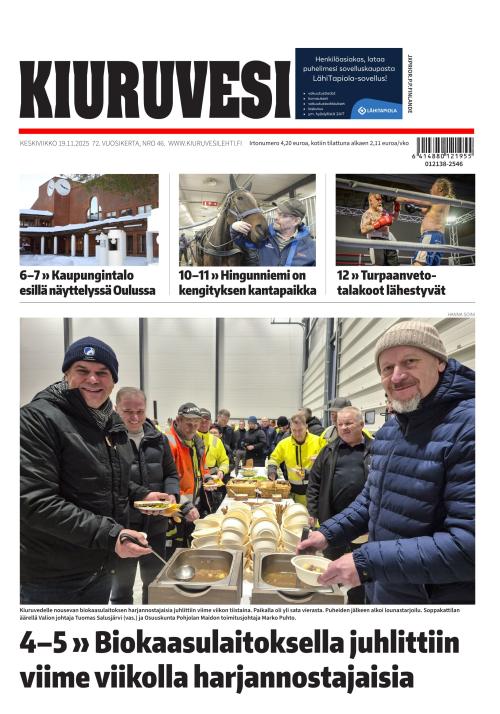 Kiuruvesi-lehti 19.11.2025