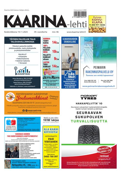 Kaarina-lehti 19.11.2025