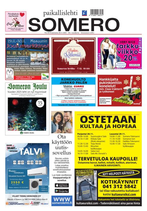 Paikallislehti Somero 28.11.2025