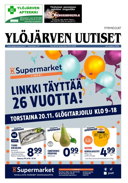 Ylöjärven Uutiset 19.11.2025