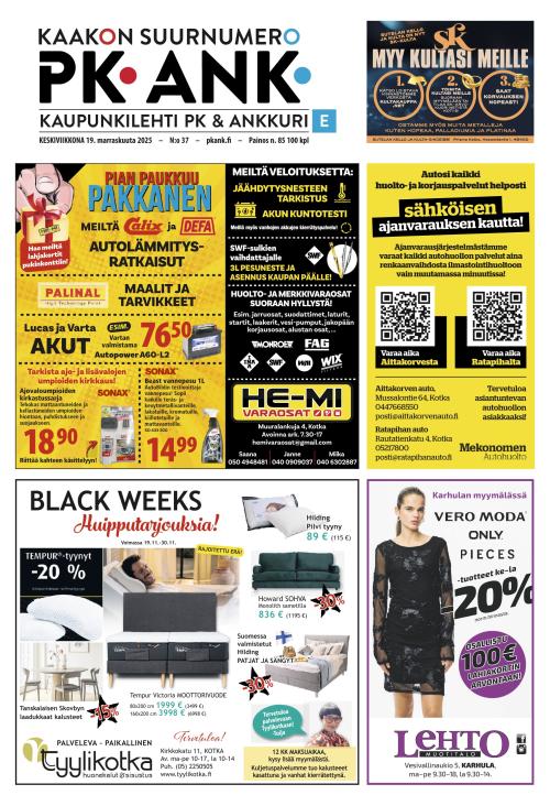 Kaupunkilehti Ankkuri 19.11.2025