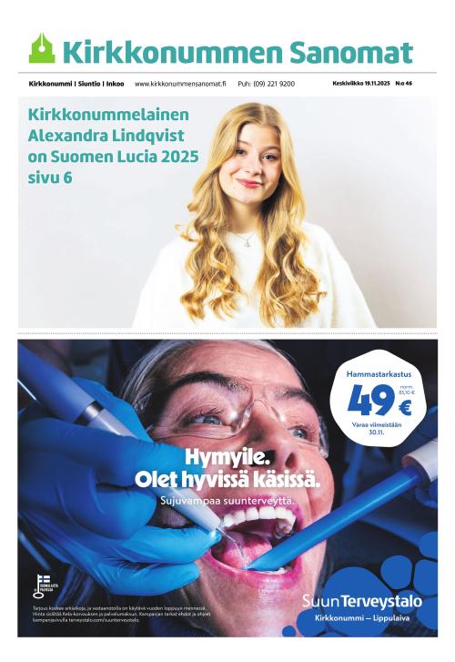 Kirkkonummen Sanomat 19.11.2025