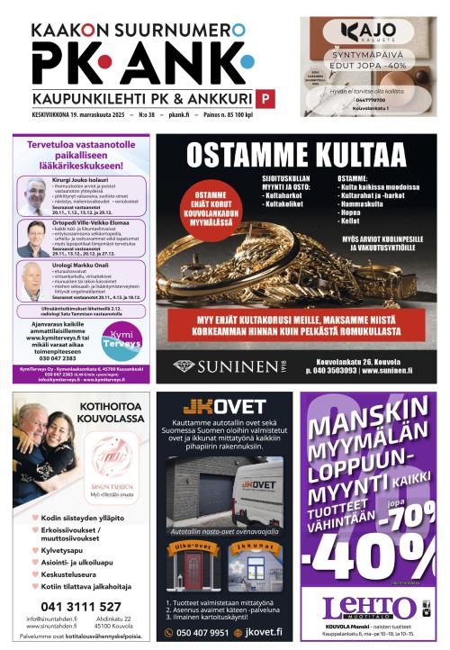 Kaupunkilehti Pohjois-Kymenlaakso 19.11.2025