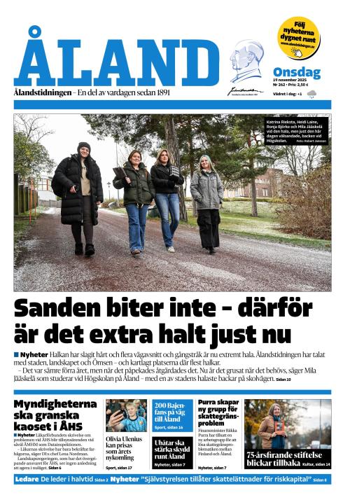 Ålandstidningen 19.11.2025