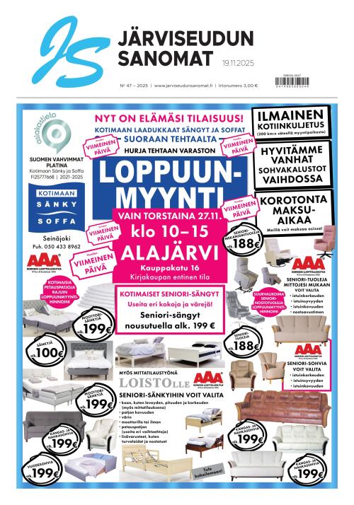 Järviseudun Sanomat 19.11.2025
