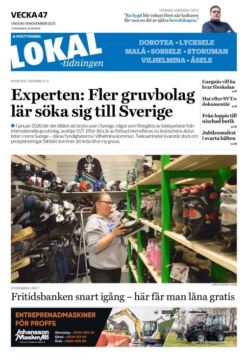 Lokaltidningen 19.11.2025