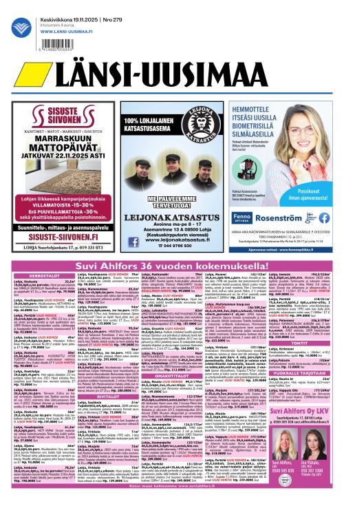 Länsi-Uusimaa 19.11.2025