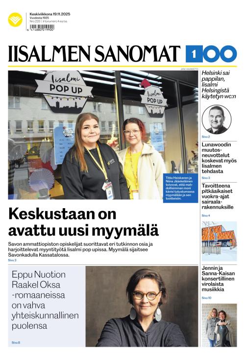 Iisalmen Sanomat 19.11.2025