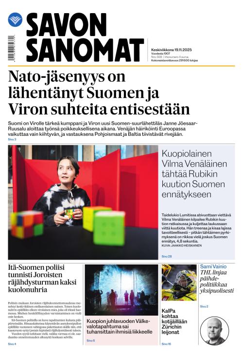 Savon Sanomat 19.11.2025