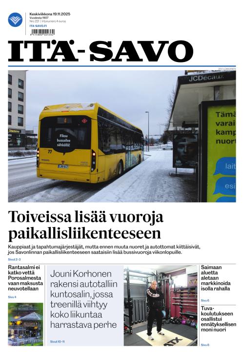 Itä-Savo 19.11.2025