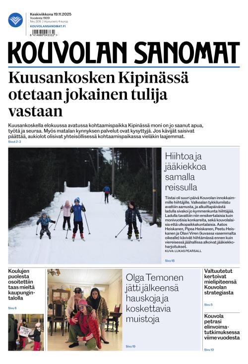 Kouvolan Sanomat 19.11.2025