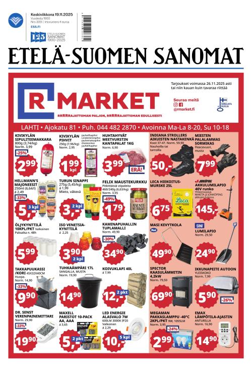 Etelä-Suomen Sanomat 19.11.2025